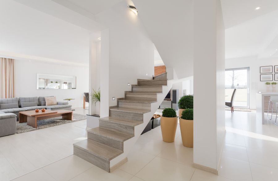 tipos de pisos para escaleras